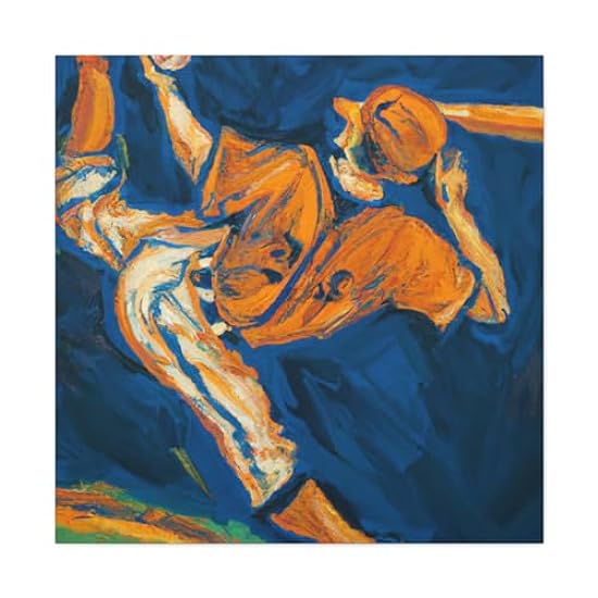 Baseball in Rococo - Canvas 36″ x 36″ / Premium Gallery Wraps (1.25″) 456969353