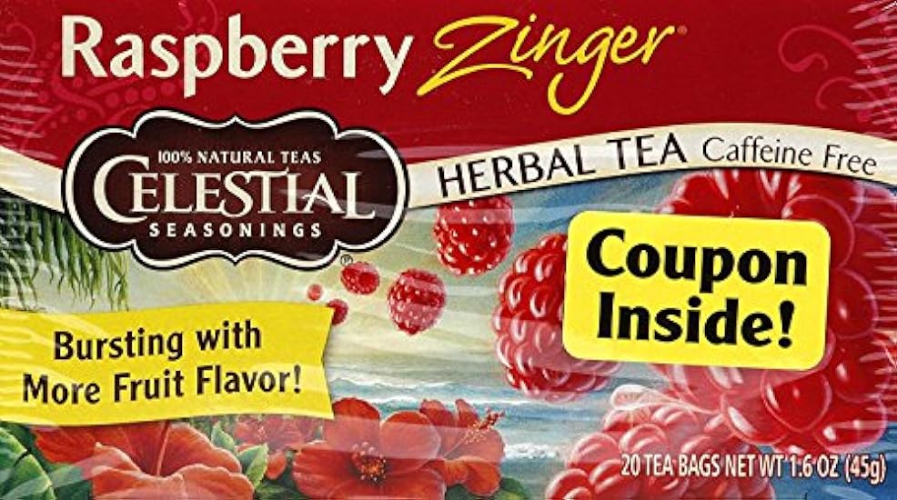 Celestial Seasonings Herb Tea Raspberry Zinger, 20-coun