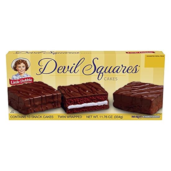 Little Debbie Snacks Devil Squares, 10-Count Box (Pack of 6) 287222907
