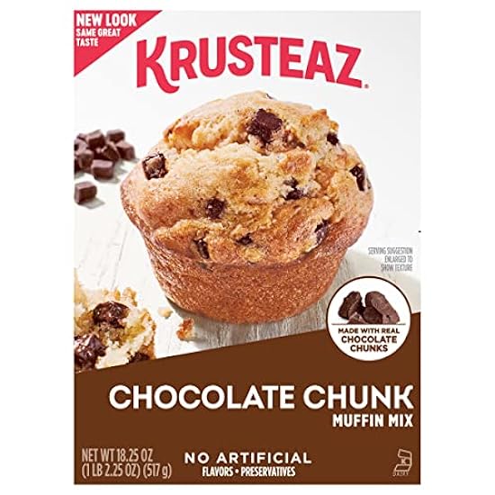 Krusteaz Chocolate Chunk Muffin Mix, With Real Chocolat