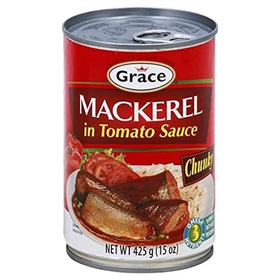 Grace Mackerel, 15-Ounce Cans (Pack of 6) 815799060