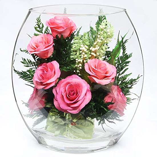 Fiora Flower | Long Lasting Roses in a Sealed Glass Vas