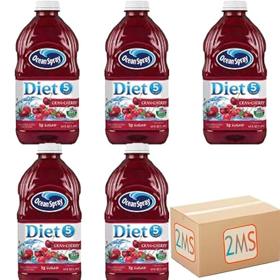 2MS Box with 5 Pack Ocean Spray Diet Cherry Juice Plast