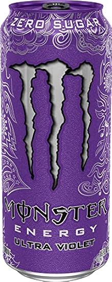 Monster Energy Drink - Ultra Violet - 16 Oz Can. (10) 3