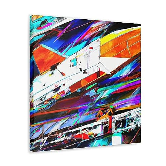 Space Shuttle Fauvism - Canvas 36″ x 36″ / Premium Gallery Wraps (1.25″) 198720042