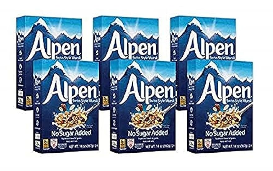 Alpen Muesli No Sugar Added Cereal, Heart Healthy Cerea