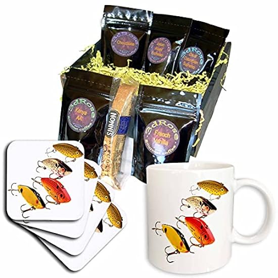3dRose Fishing - Fishing Lures - Coffee Gift Baskets (c
