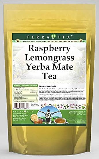 Raspberry Lemongrass Yerba Mate Tea (25 tea bags, ZIN: 
