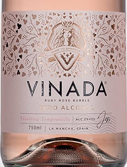 VINADA - Sparkling Gold & Rosé Variety Pack - Zero Alcohol Wine - 750 ml (4 Glass Bottles) 78859229