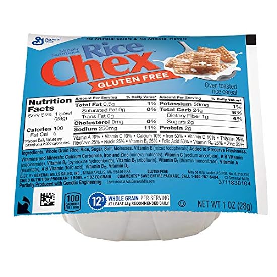 Chex Cereal Single Serve Bowl, 1 Oz (Pack of 96) 462854