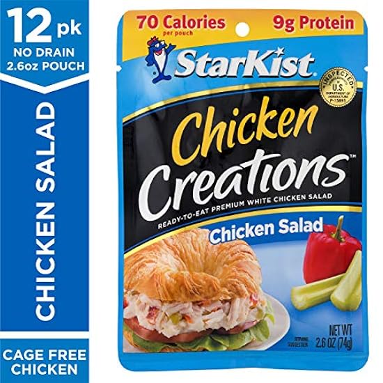 StarKist Chicken Creations Chicken Salad (Pack of 12) and StarKist Ready-to-Eat Tuna Salad Kit (Pack of 12) 886338745