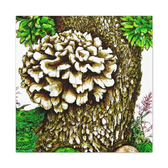 Maitake Mushroom Majesty - Canvas 20″ x 20″ / Premium G