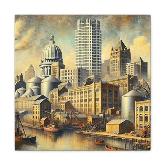 City of Lakescapes - Canvas 16″ x 16″ / 1.25