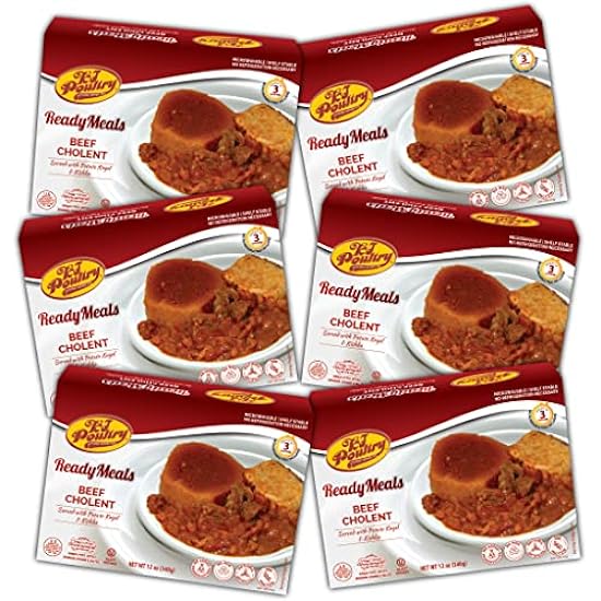 Kosher for Passover Gluten Free Food, Matzo Ball Chicken Soup + Beef Goulash (6 Pack - Variety) MRE Meat Meals Ready to Eat, Prepared Entree Fully Cooked, Shelf Stable Microwave Dinner, Travel 138135338