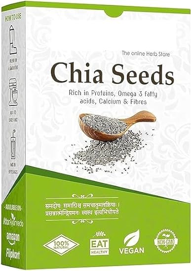 SSAR Attar Ayurveda Chia Whole Seeds for Weight Loss Om