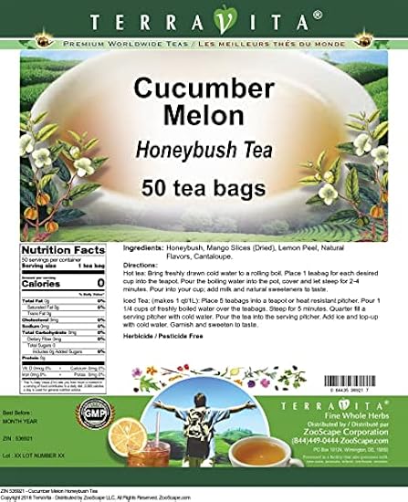 Cucumber Melon Honeybush Tea (50 tea bags, ZIN: 536921) - 2 Pack 664740483