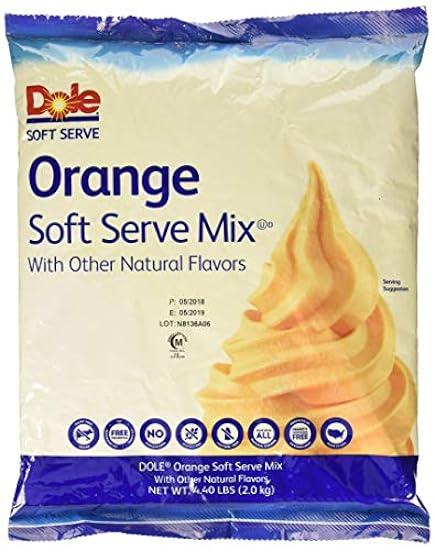Dole Soft Serve Mix, Orange, 4.40 Pound 928118524