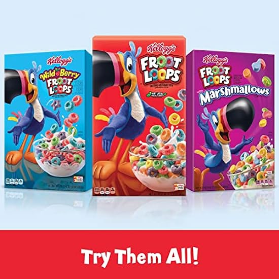 Kellogg´s Froot Loops, Breakfast Cereal, Original, .75oz (96 Count) 611933777
