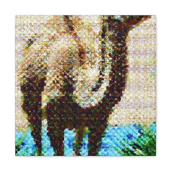 Digital Pixel Mosaic - Canvas 16″ x 16″ / Premium Galle