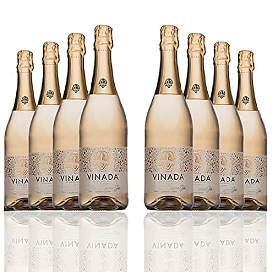 VINADA - Sparkling Gold - Zero Alcohol Wine - 750 ml (8 Glass Bottles) 46828414