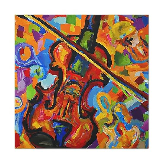 Violin in Fauvism Hues - Canvas 30″ x 30″ / Premium Gal