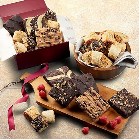 Dulcet Gift Baskets Signature Fudge Brownie and Flaky F