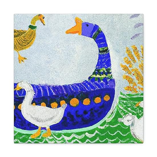 The Goose Profiled Intricately - Canvas 16″ x 16″ / Premium Gallery Wraps (1.25″) 626045980