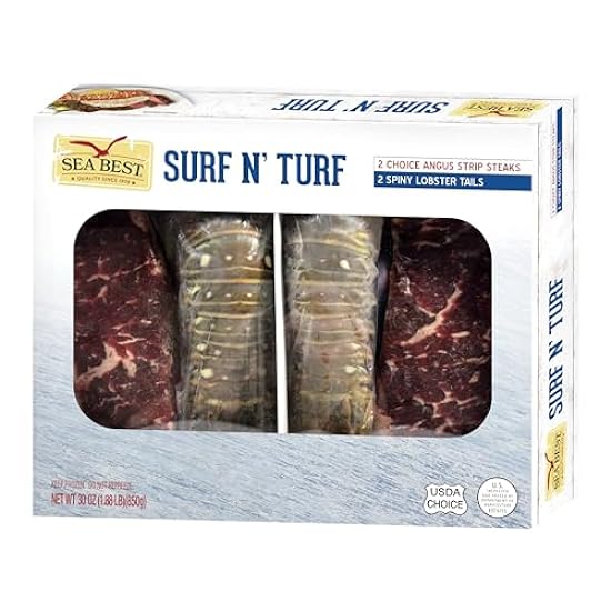 Sea Best NY Strip Steak and Warm Water Lobster Surf and Turf, 30 Ounce 324332382