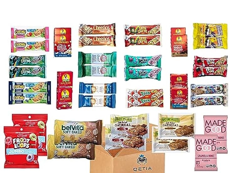 Breakfast Granola and Cereal Bars Variety Pack 60 count