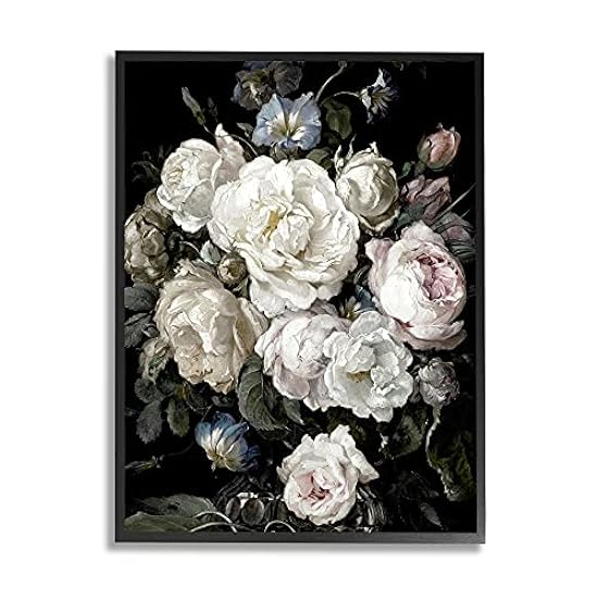 Stupell Industries Classical Roses and Globeflower Arra