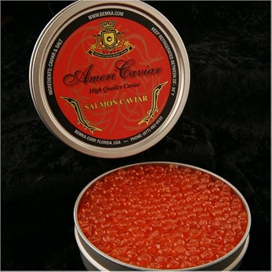 Salmon Caviar 2 oz - Ikura American Keta Sushi Grade 63