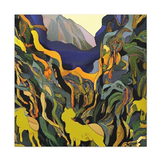 Ibex Mystic Mountain Land - Canvas 30″ x 30″ / Premium Gallery Wraps (1.25″) 941417831