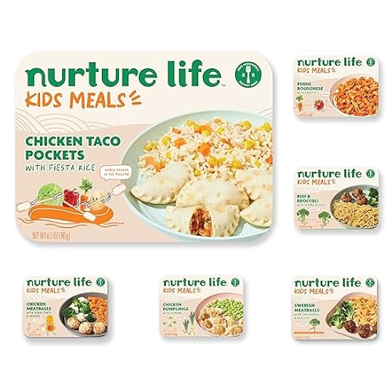 Nurture Life Healthy Toddler & Kid Food Favorites 6-Meal Variety Pack (including Chicken Meatballs and Pasta), Organic Focus 604993328