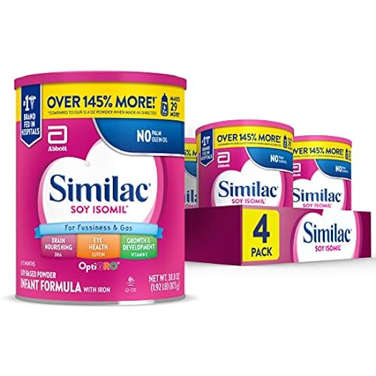 Similac Soy Isomil Infant Formula, for Fussiness & Gas,