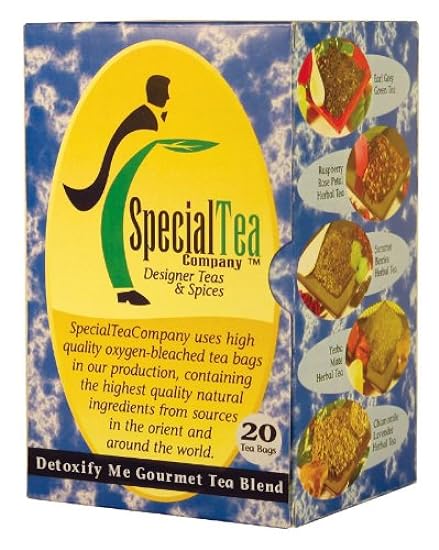 Special Tea Organic Gourmet Herbal Tea Bags, Detoxify M