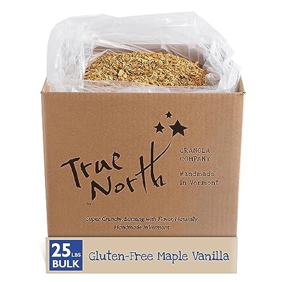 True North Granola – Gluten Free Maple Vanilla Granola, Low Carb, Nut Free and Non-GMO, Bulk Bag, 25 lb. 25735229