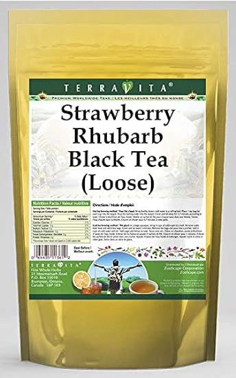 Strawberry Rhubarb Black Tea (Loose) (4 oz, ZIN: 539566