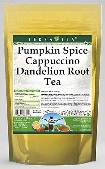 Pumpkin Spice Cappuccino Dandelion Root Tea (50 tea bags, ZIN: 569363) - 2 Pack 641306117