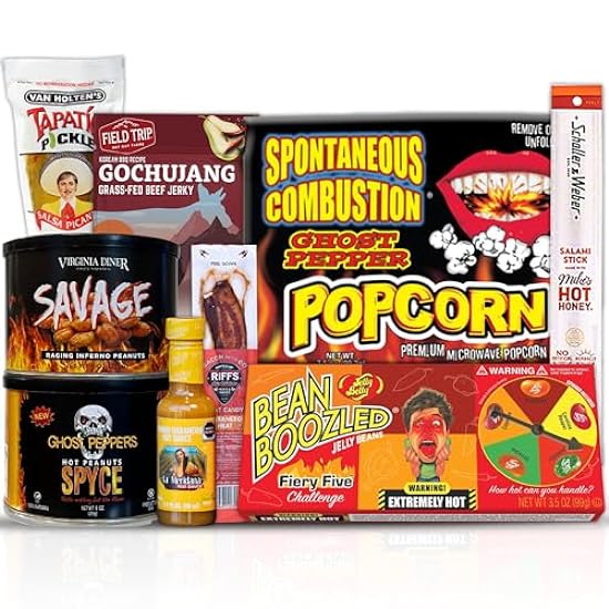 Flaming Hot and Spicy Snack Gift Box, Snack Gift Basket
