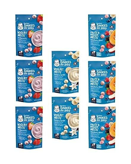 Gerber Snacks for Baby Variety Pack, Yogurt Melts & Fru