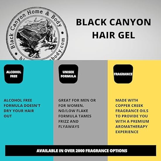 Black Canyon Sweet Cinnamon Vanilla Orchid Scented Alcohol Free Hair Gel, 1 Gallon (2 Pack) 951743956