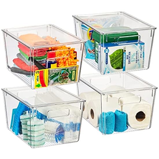 ClearSpace X-Large Plastic Storage Bins With Lids - Per