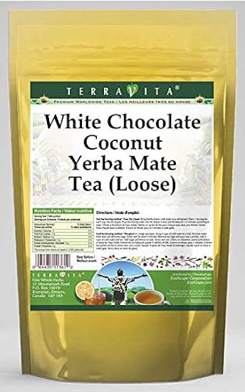White Chocolate Coconut Yerba Mate Tea (Loose) (8 oz, Z