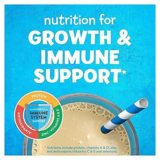 PediaSure Grow & Gain with Immune Support, Kids Protein Shake, 27 Vitamins and Minerals, 7g Protein, Helps Kids Catch Up On Growth, Non-GMO, Gluten-Free, Banana 8-fl-oz Bottle, 24 Count 192594641