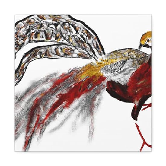 Golden Pheasant Glory - Canvas 16″ x 16″ / Premium Gall