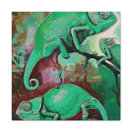 Veiled Chameleon Dreamscape - Canvas 16″ x 16″ / Premiu