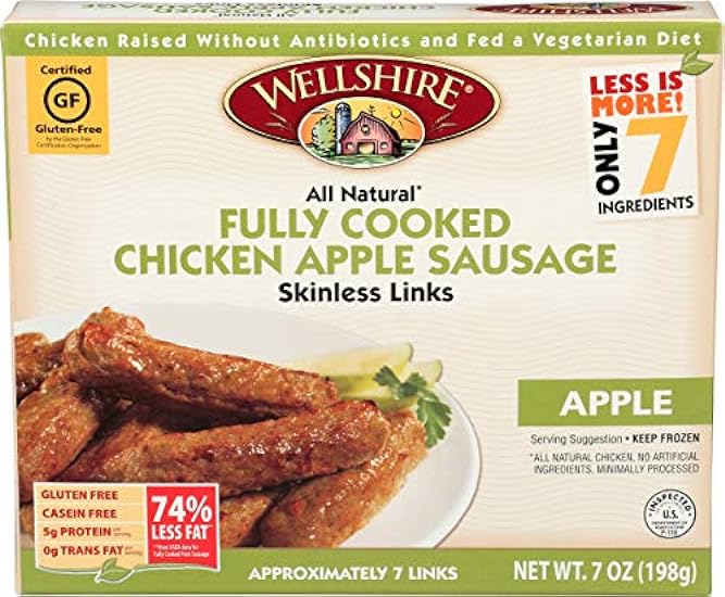 Wellshire Farms Apple Chicken Link Sausage, 7 Ounce 442910014
