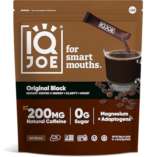 IQJOE Instant Mushroom Coffee Packets with Lion’s Mane 