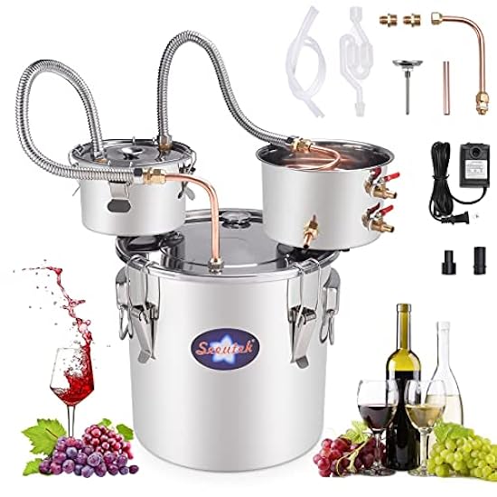 Suteck Alcohol Still 13.2Gal 50L Stainless Steel Alcoho