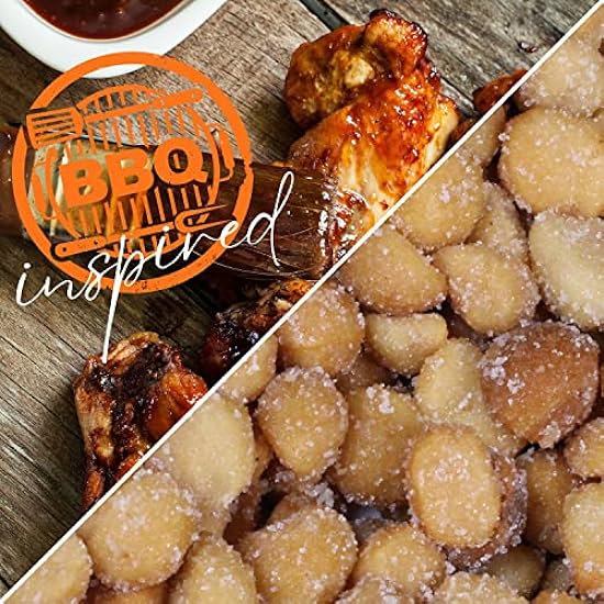 BBQ Honey Roasted Macadamia by It´s Delish, 2 lbs Bulk | Gourmet Macadamia Nuts in Honey Sugar Coating and Barbecue Seasoning, Sweet & Savory Nut Snack - Vegan, Kosher Parve 430031679